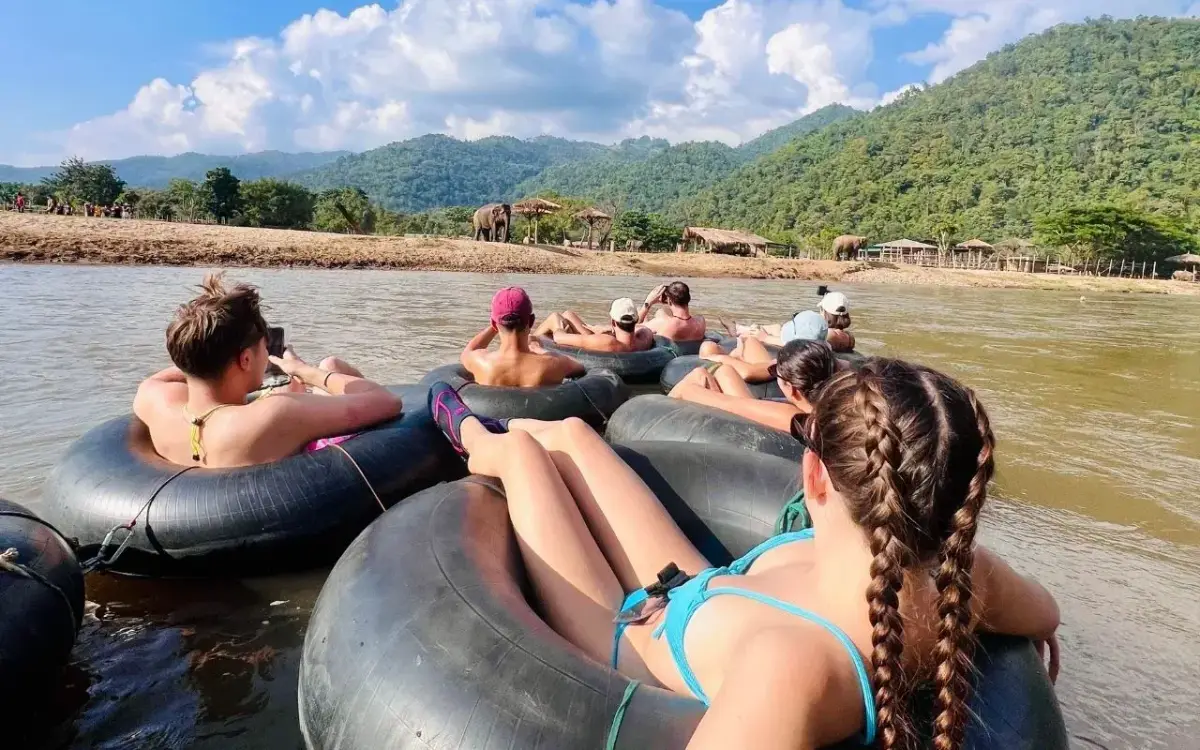 טיובינג בנהר המאה טאנג - Tubing Chiang Mai - תמונה 5