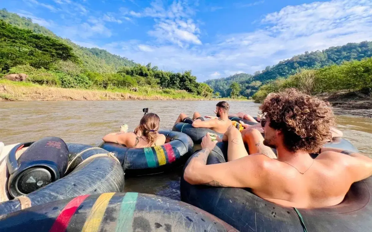 טיובינג בנהר המאה טאנג - Tubing Chiang Mai - תמונה 4