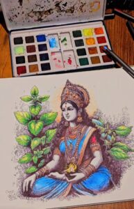 סדנת ציור אצל Rishikesh Artistry איסטקארד