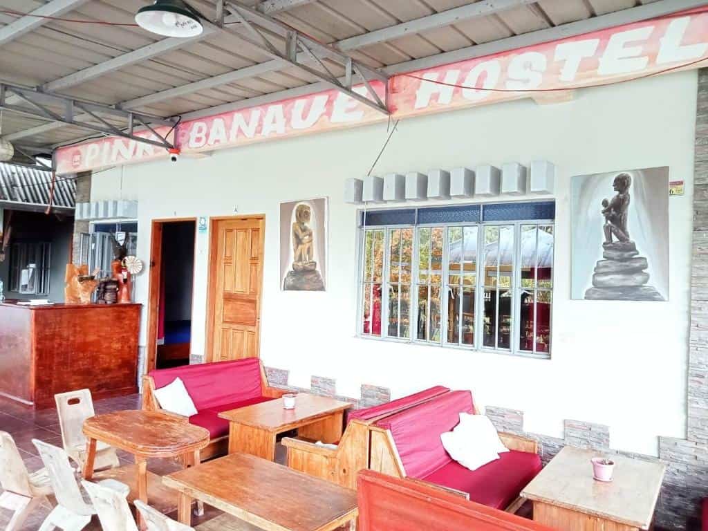 Banaue pink hostel הוסטלים שווים בבנוואי, פיליפנים איסטקארד.