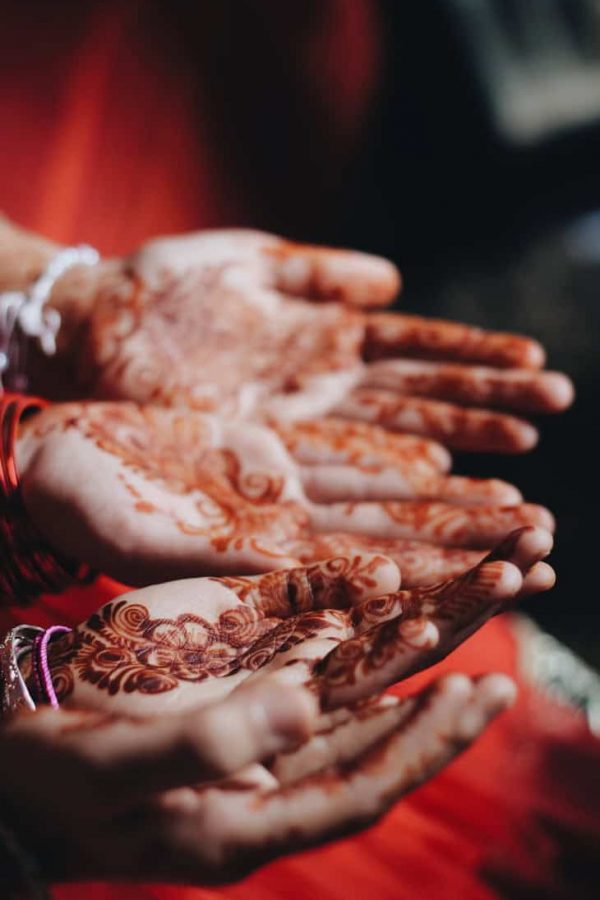 Photo by Ravi Sharma women with mendhi tattoos